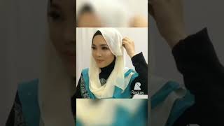 Hijab Toturial Camelia Halfmoon By Nur Huda