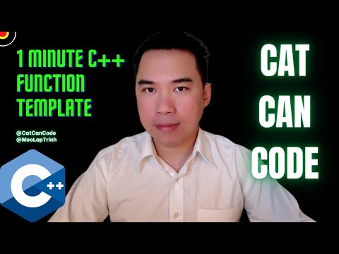 1 Minute C++ Function Template | Cat Can Code