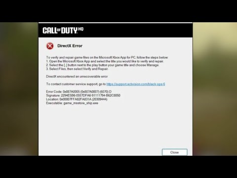 Call Of Duty BO6 direct x error [REAL FIX] - YouTube