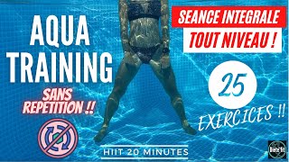 AQUATRAINING AQUAGYM: 25 DIFFERENT WATER EXERCISES, no repeats, full workout for everyone