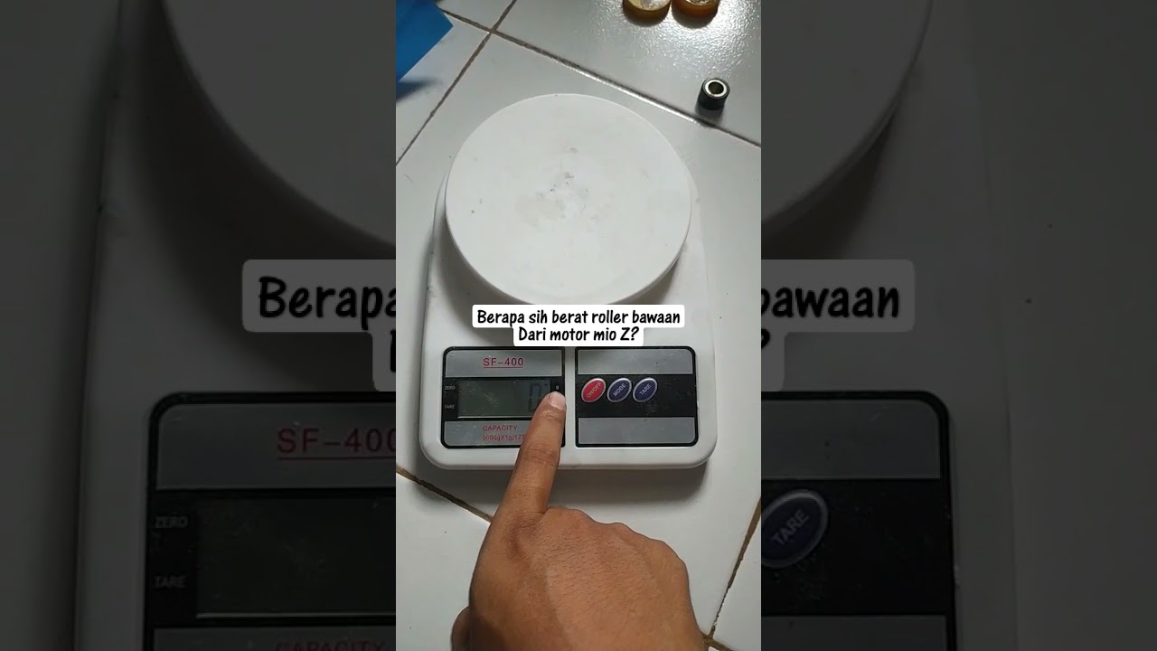 Nih.. bagi yang belum tau berat roller bawaan/pabrikan dari mio Z/mio m3 