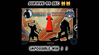 Survive 99 Sec Against Titan 😈😈With Full HP ||#shadowfight2#shorts
