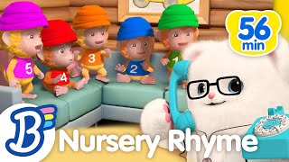 🐵 Five Little Monkeys + More Nursery Rhymes | Badanamu Nursery Rhymes & Kids Songs