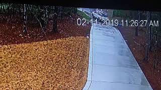 Aqua truck hitting my mailbox