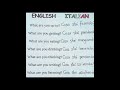 Learn basic Italian 🇮🇹📚