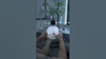 Magnetic Levitation Floating 3D Moon Lamp with Wireless Charger – Luxury Bedside Table Lamp H0922