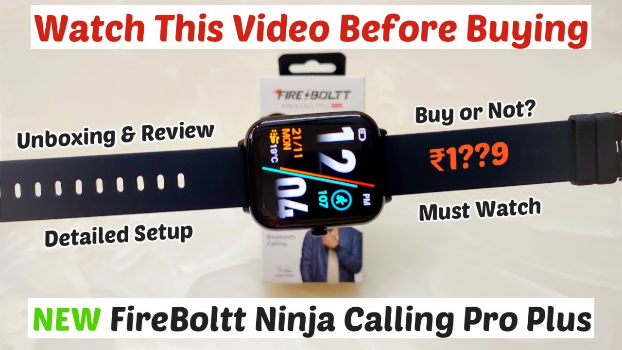 Fire Boltt Ninja Calling Pro Plus - Unboxing & Review | Under 2000 Best Smartwatch | smart watch