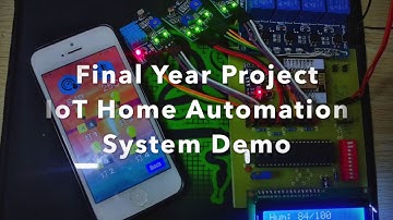 8051 Based IoT Home Automation interface with iOS MQTT App