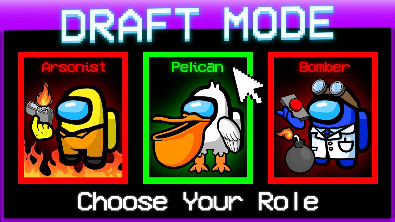AMONG US DRAFT MODE: PICK YOUR OWN ROLE!