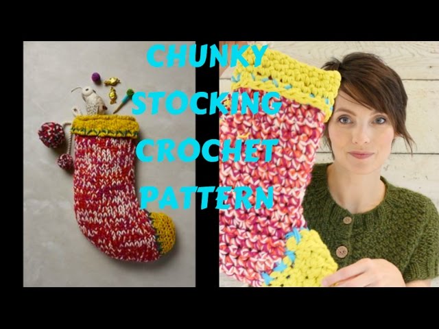 Ravelry: Bulky & Quick Puff Stitch Stocking pattern by MJ's Off The Hook  Designs