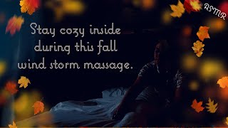 ASMR Full Body Pillow Massage In A Fall Wind Storm