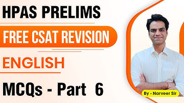 Free CSAT Revision for HPAS | MCQs Part - 6 | HPAS Prelims 2022 | HPAS CSAT