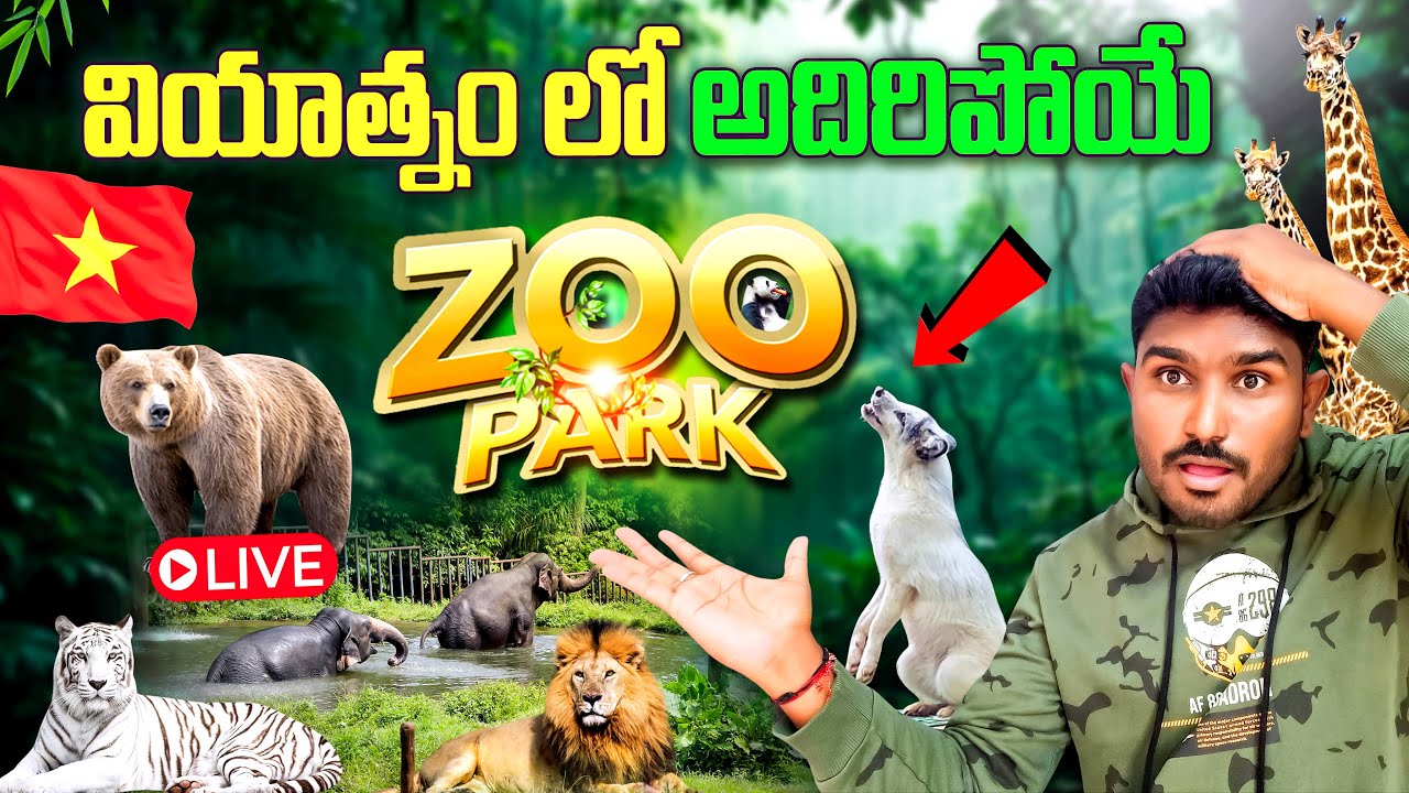 వియాత్నం జూ పార్క్ 🐅🦁 ఇదొక అద్భుతమైన ప్రపంచం | Vietnam Zoo Park Full Tour | Kranthi Travel Vlogger