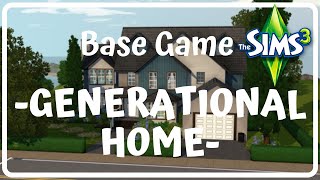 Ts3 Speed Build  ||  Generational Home  || Base Game