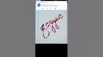 Zayyan 🥰 beautiful name #comment your name #art #calligraphy #cursivewriting #shortvideos #shorts