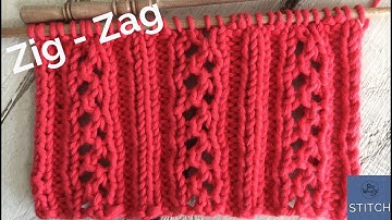 Zig-Zag Lace knitting pattern (easy-peasy and it doesn’t curl) - So Woolly