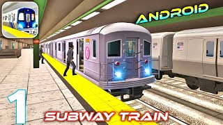 SUBWAY TRAIN SIMULATOR l SUBWAY METRO TRAIN NEW YORK CITY - (LINE A)  I iOS, ANDROID GAMEPLAY screenshot 1