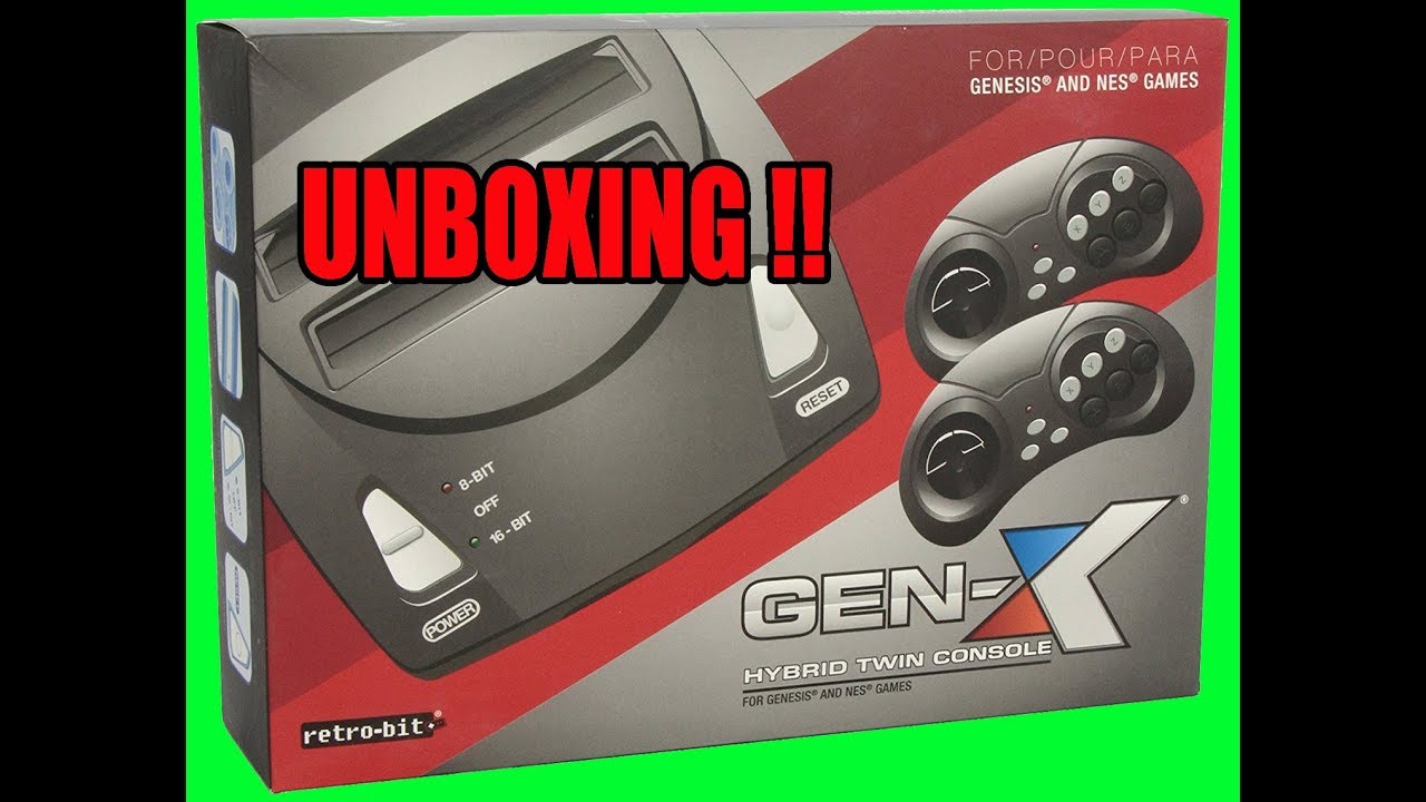 Gen-X Nintendo & Genesis -Video Game Hibrido UNBOXING +REVIEW - YouTube