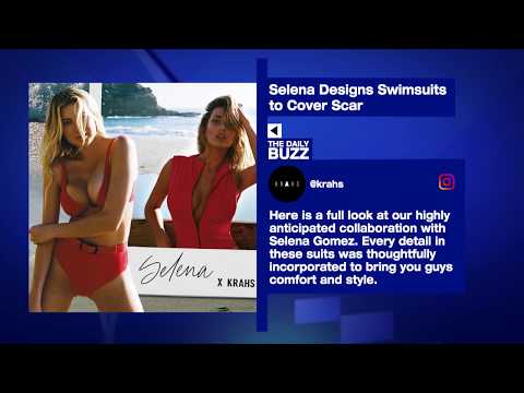 Video: Selena Gomez Designs Bikini To Cover Her Scar