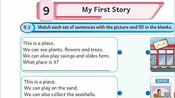EE 5th standard English term 1 work book answers unit 9 My first story