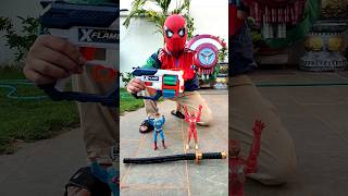 Sword Japan vs 2 Toys Guns and testing #toyguns #nerf #shorts