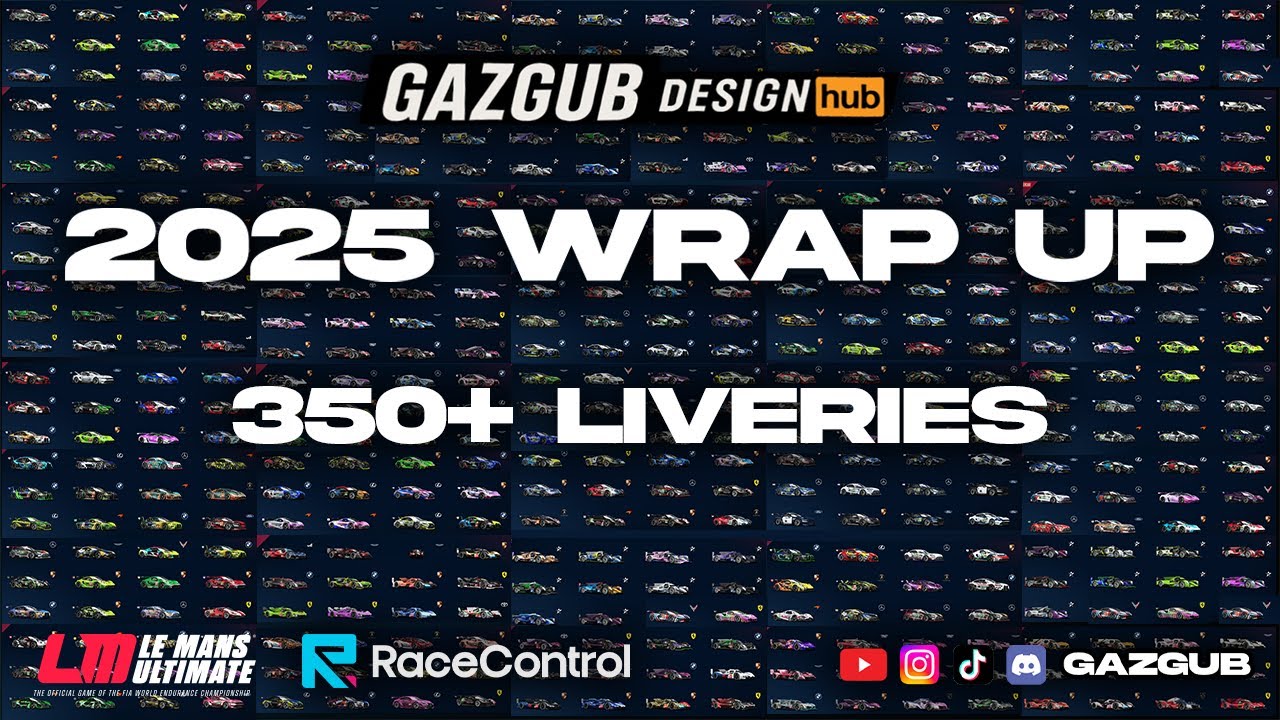 2025 Wrap up | I Created 350+ Liveries in 2025 (LMU) | 9,500+ Downloads  - What’s Next?