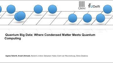 Quantum Big Data: Where Condensed Matter meets Quantum Computing, Eliška Greplova, #QRST
