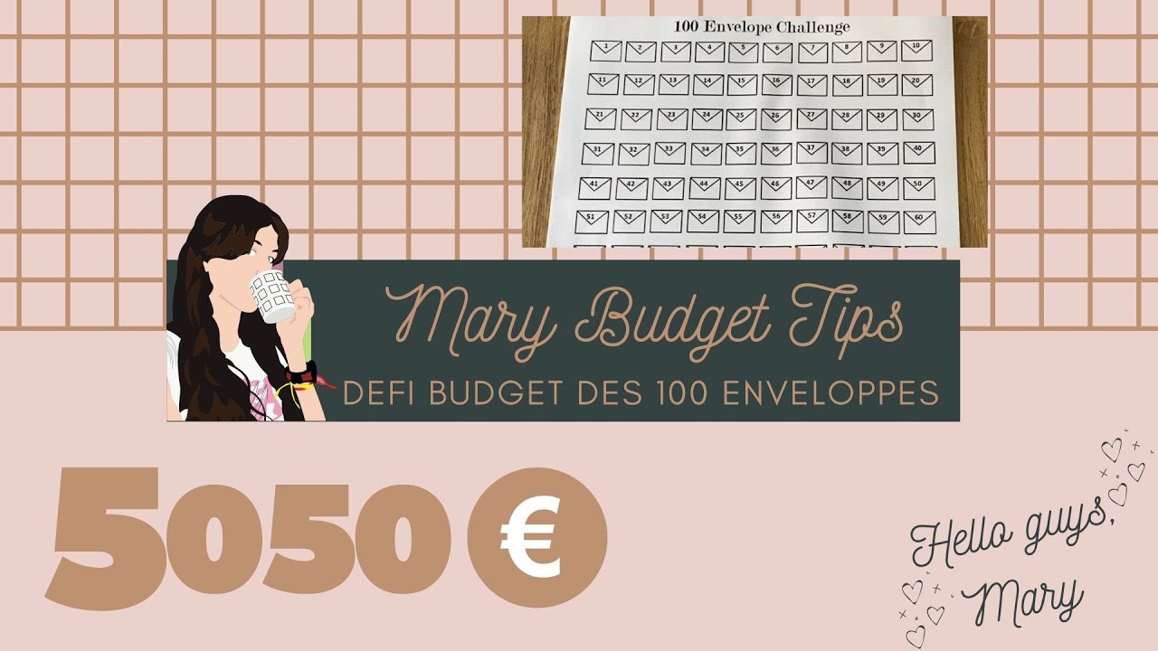 Mini Challenge 100 enveloppes défi enveloppes budget A6 // Epargne