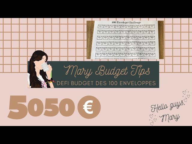 Mini Challenge 100 enveloppes défi enveloppes budget A6 // Epargne