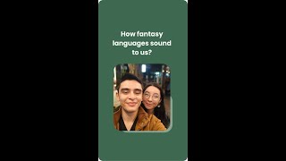 How fantasy languages sound to us?