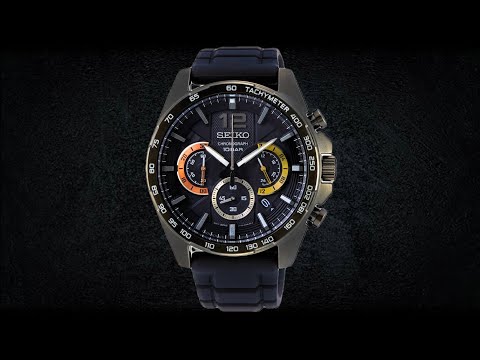 Seiko Chronograph 10 Bar Silicone Men's Watch - YouTube