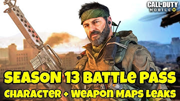 SEASON 13 Battle Pass Character + Weapon Maps Leaks CODM | Cod Mobile S13 Leaks | CODM S13 Leaks