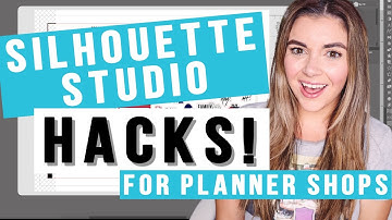 How to make Planner Stickers in Silhouette Studio | Hacks to Create Stickers FASTER!