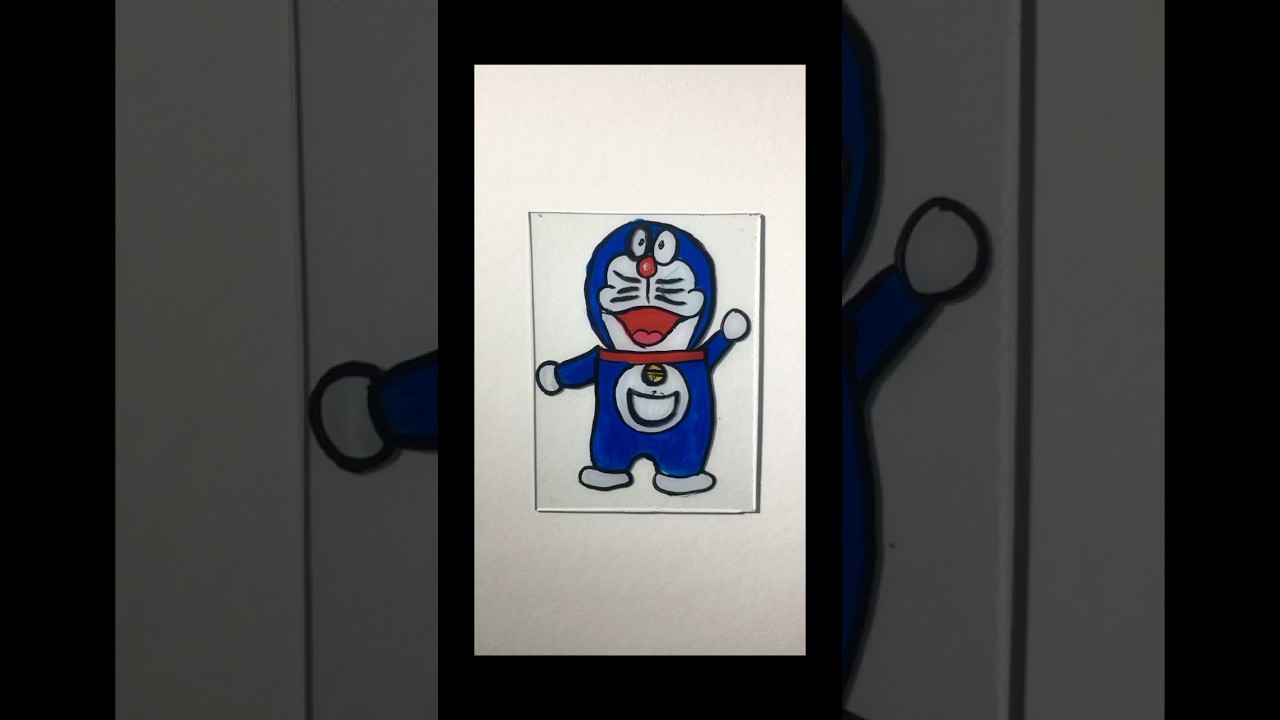 Doraemon glass painting😱🔥 