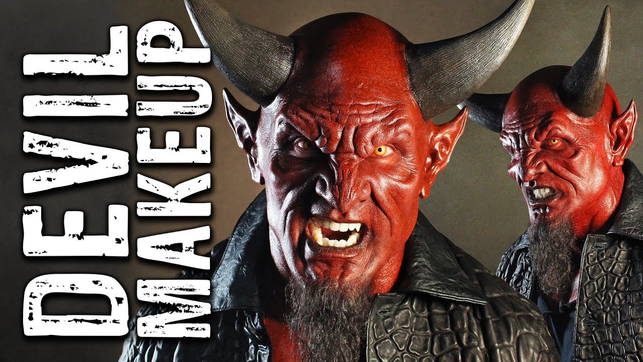 Devil Halloween Makeup Transformation