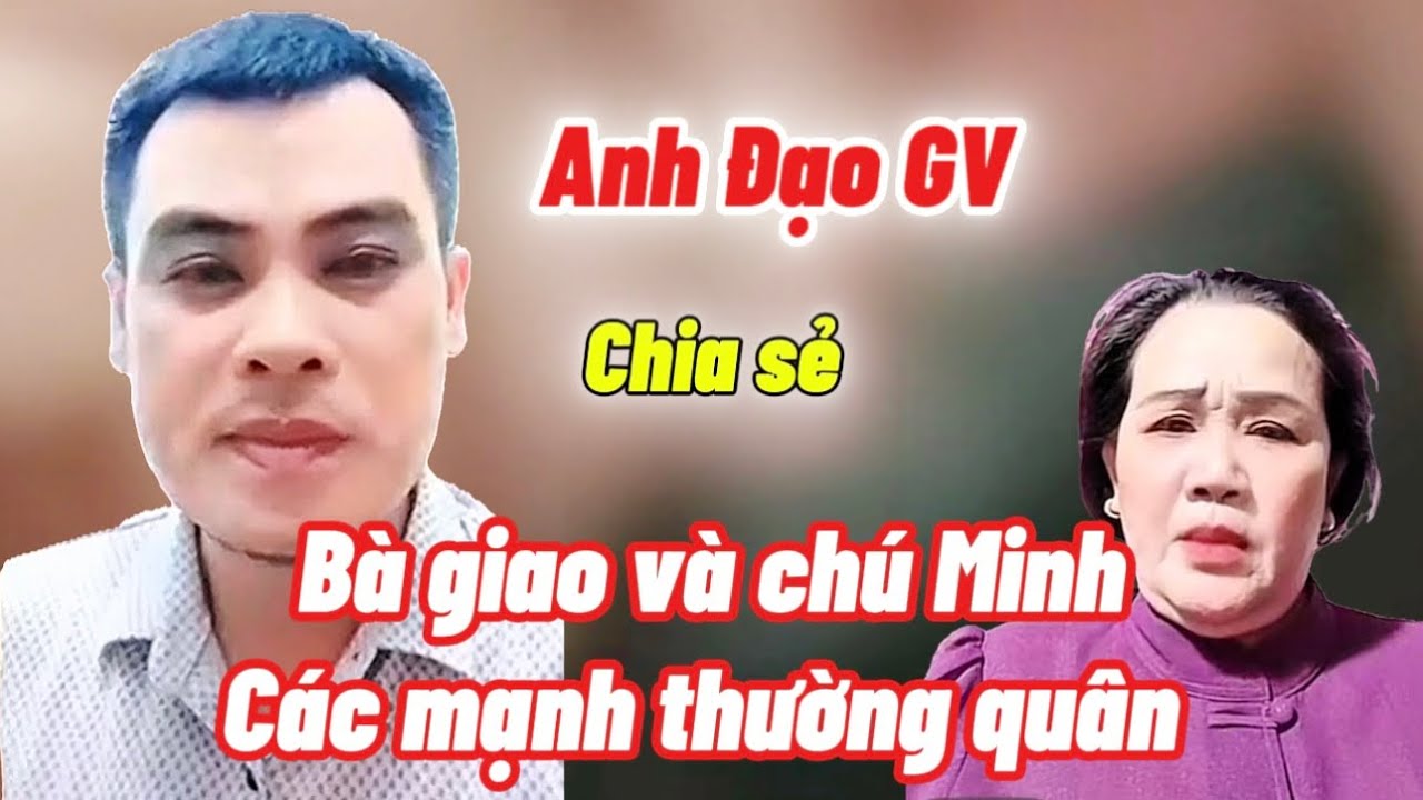 Anh Đạo GV chia sẻ Bà Giao và chú Minh, các mạnh thường quân 