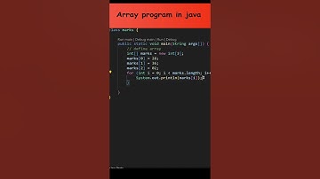 Array in java #shorts #short  #code #program #coding #javascript #java