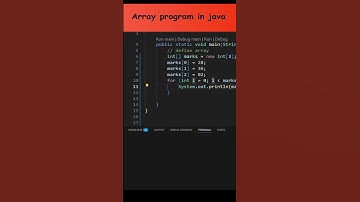 Array in java #shorts #short  #code #program #coding #javascript #java