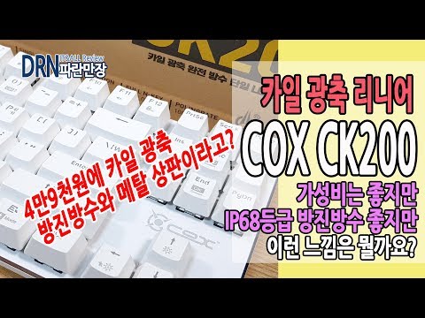 콕스 COX CK200 카일 광축 리니어 가성비 기계식 키보드 타건 리뷰 추천 l DRN 파란만장