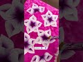 💜🤍 Beautiful 3D flower painting 🤍💜 #wow #shorts
