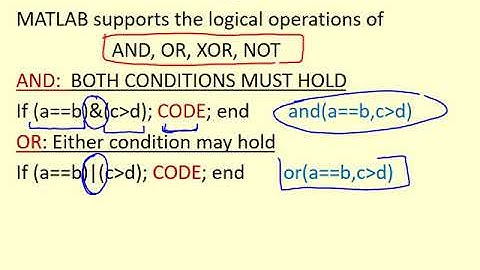 MATLAB basics 8 - conditionals if statement