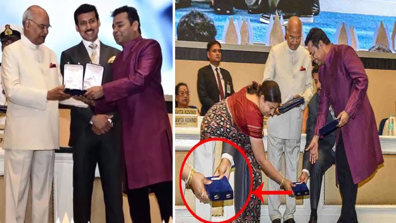 National Award Slips From A R Rahman Hands National Awards 2018 Youtube