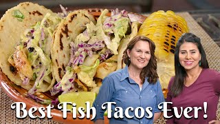 BEST FISH TACOS EVER: Easy Recipe Made with Halibut & a Delicious Slaw