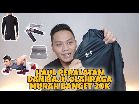 SHOPEE HAUL PERALATAN DAN BAJU OLAHRAGA 20RB AN