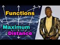 Maximum distance in functions grade 11 and grade 12