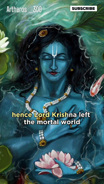 Krishna's Death: what actually happened ? |#krishna #krishnadeath #mahabharat #short