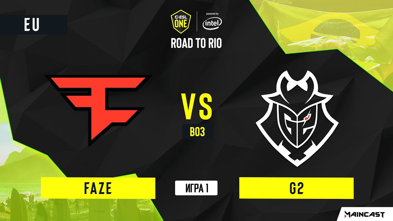 Faze vs G2 [Map 1, Dust 2] BO3 | ESL One: Road to Rio