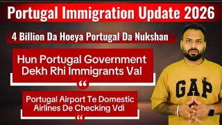 Portugal Immigration News 2026 | 4 Billion Loss? New Rules & Checking On Airports Domestic Flights