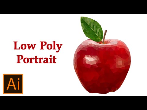 Adobe Illustrator Tutorial - Low poly portrait.