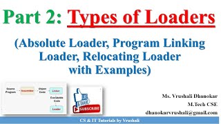 SP 6: Part 2: Absolute Loader | Program Linking Loader | Relocating Loader with Examples | Loaders